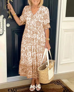 Keisha | Graceful V-Neck Floral Pattern