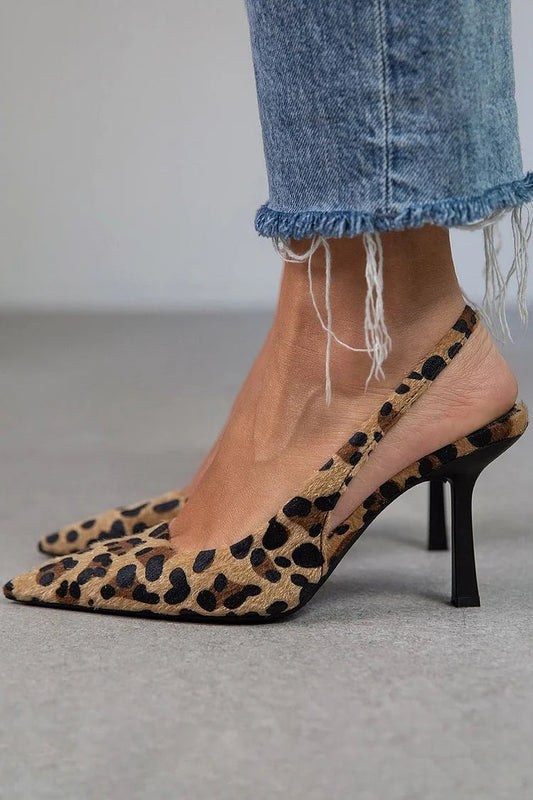 Animal print pumps