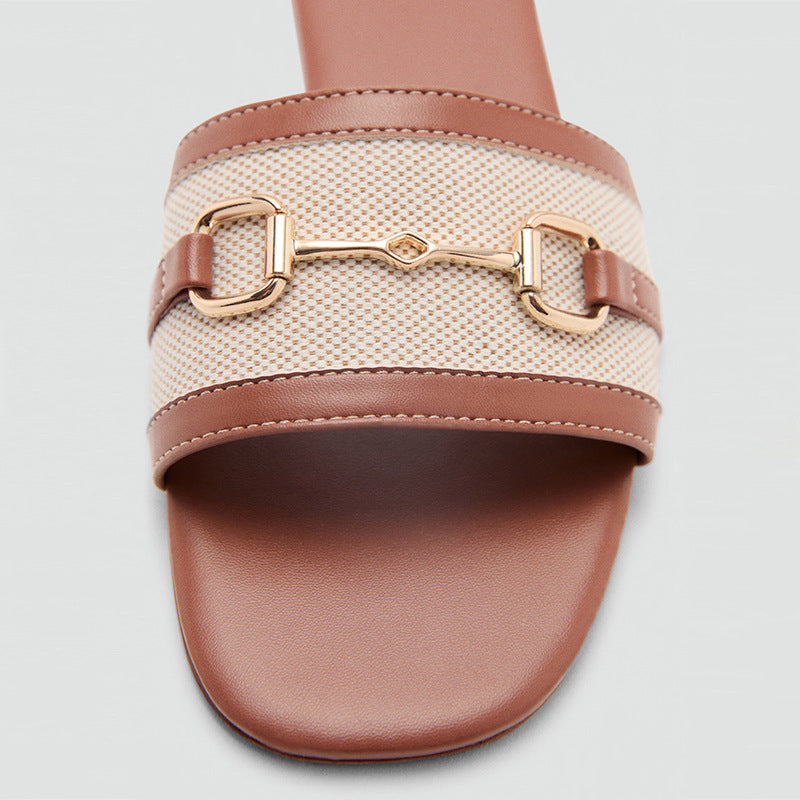 Woven Strap Comfort Sandals