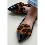 Refined animal print ballet flats