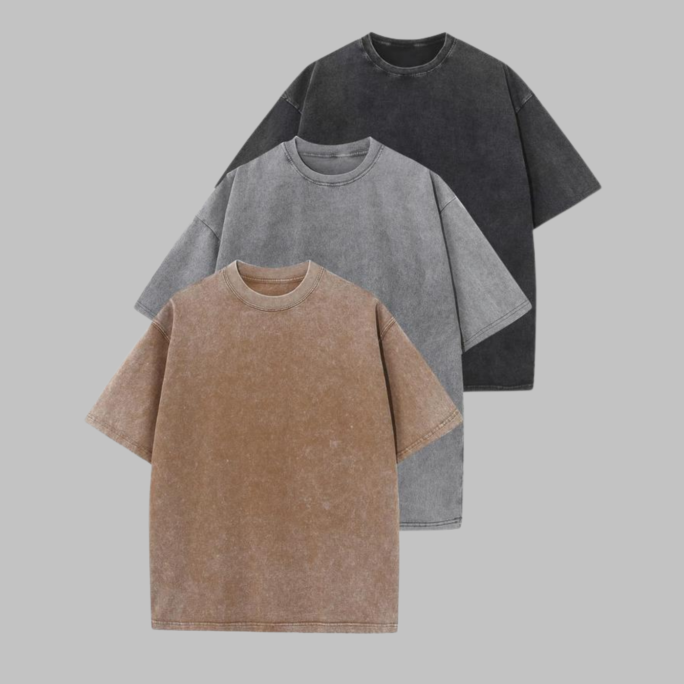 AFINA™ - Casual Oversized Wash Crew Neck Unisex Shirt