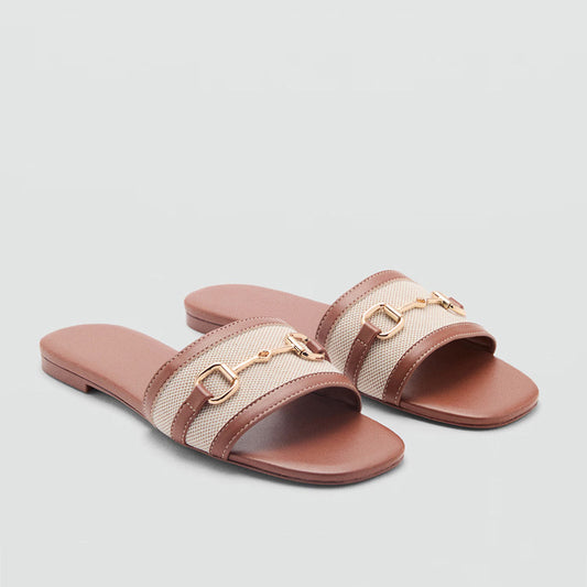 Woven Strap Comfort Sandals