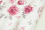 Floral Long-sleeved Top and Skirt Suit