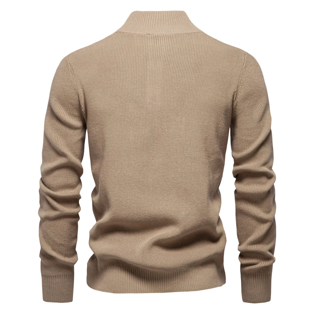 Button-Detail Knit Sweater