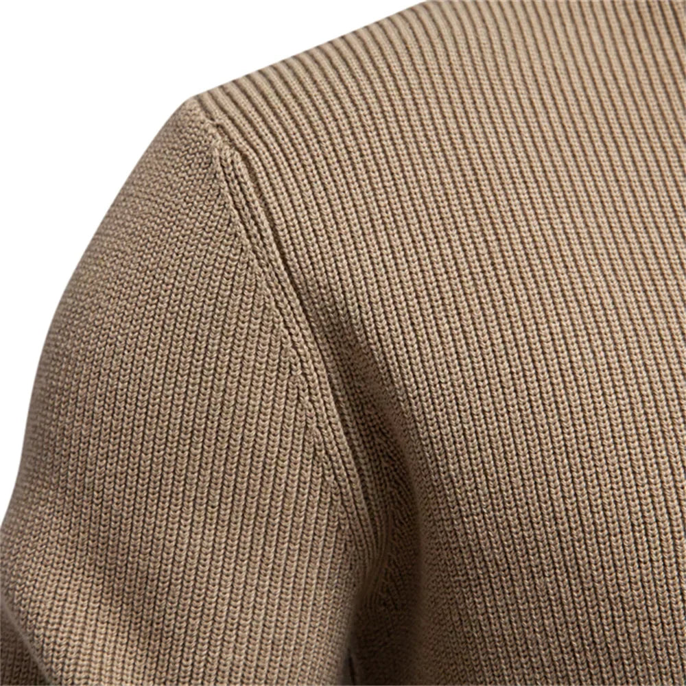 Button-Detail Knit Sweater