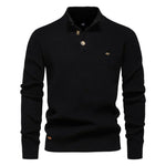 Button-Detail Knit Sweater