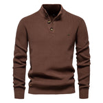 Button-Detail Knit Sweater
