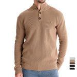 Button-Detail Knit Sweater