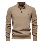 Button-Detail Knit Sweater